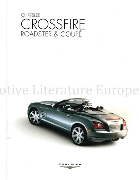 2005 CHRYSLER CROSSFIRE ROADSTER | COUPE BROCHURE NEDERLANDS