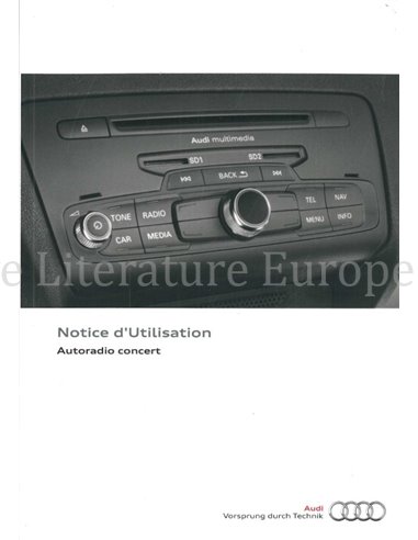 2014 AUDI OWNERS MANUAL MMI FRENCH