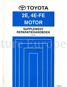 1997 TOYOTA COROLLA 2E | 4E-FE WERKSTATTHANDBUCH NIEDERLÄNDISCH