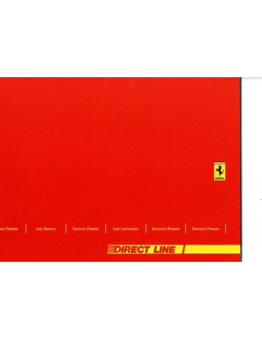 2004 FERRARI DIRECT LINE SERVICE INSTRUCTIEBOEK 2100/04