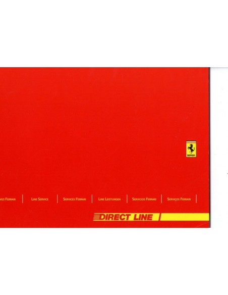 2004 FERRARI DIRECT LINE SERVICE INSTRUCTIEBOEK 2100/04