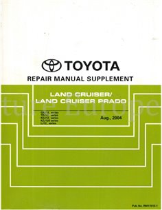 2005 TOYOTA LANDCRUISER WERKSTATTHANDBUCH ENGLISCH