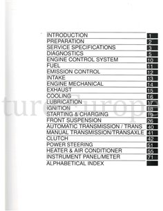 2003 TOYOTA LAND CRUISER WERKSTATTHANDBUCH ENGLISCH 2