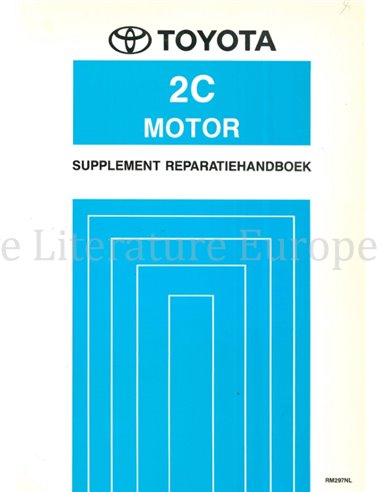 1993 TOYOTA AVENSIS | CORONA | CARINA 1C | 2C | 2C-T MOTOR WERKPLAATSHANDBOEK NEDERLANDS