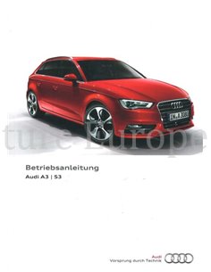 2016 AUDI A3 | S3 BETRIEBSANLEITUNG DEUTSCH
