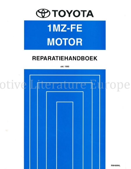 1995 TOYOTA CAMRY 1MZ-FE MOTOR WERKPLAATSHANDBOEK NEDERLANDS