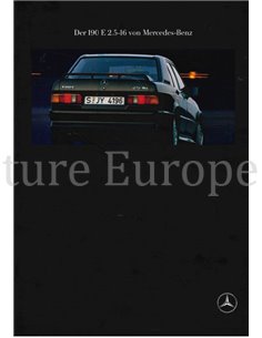 1990 MERCEDES BENZ 190E 2.5-16 PROSPEKT DEUTSCH