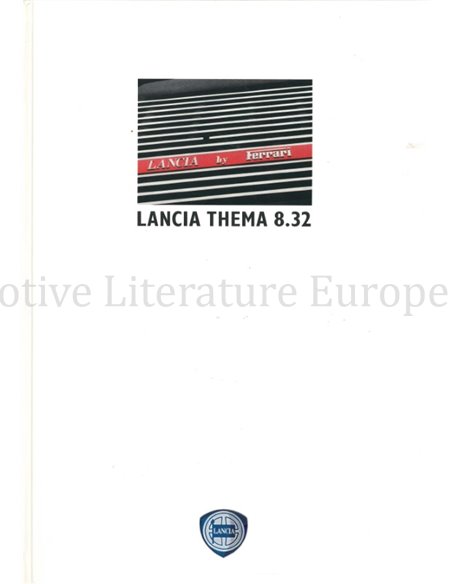 1990 LANCIA THEMA 8.32 HARDCOVER BROCHURE DUITS