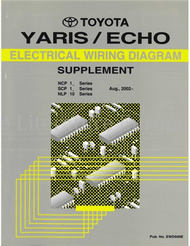 2002 TOYOTA YARIS | ECHO ELECTRISCHE SCHEMA WERKPLAATSHANDBOEK ENGELS