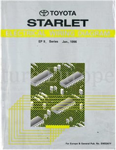 1996 TOYOTA STARLET ELEKTRIK SCHALTPLAN ENGLISCH