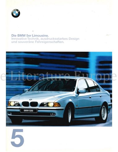 1997 BMW 5 SERIES SALOON BROCHURE GERMAN