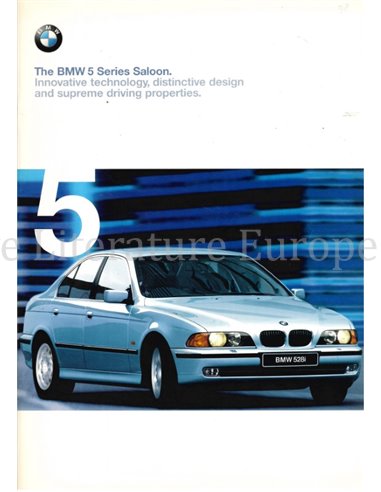 1998 BMW 5 SERIES SALOON BROCHURE ENGLISH