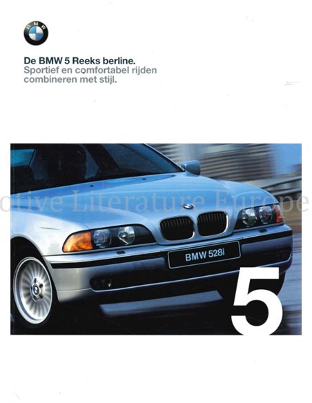 1999 BMW 5 SERIE SEDAN BROCHURE NEDERLANDS