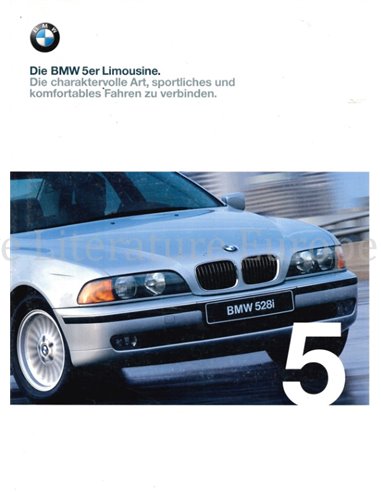 1998 BMW 5 SERIES SALOON BROCHURE GERMAN