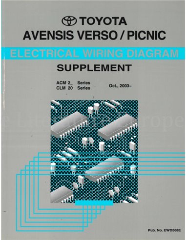 2003 TOYOTA AVENSIS VERSO | PICNIC ELECTRICAL WIRING DIAGRAM ENGLISH