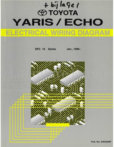 1999 TOYOTA YARIS | ECHO ELECTRISCHE SCHEMA WERKPLAATSHANDBOEK ENGELS