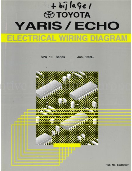 1999 TOYOTA YARIS | ECHO  ELECTRICAL WIRING DIAGRAM ENGLISH