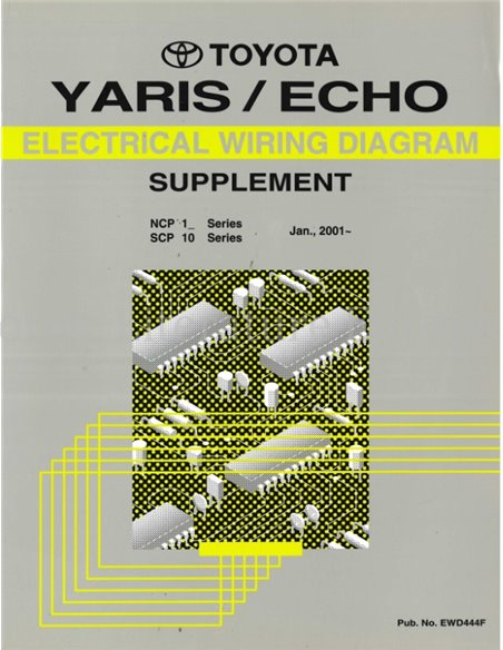 2001 TOYOTA YARIS | ECHO ELECTRISCHE SCHEMA WERKPLAATSHANDBOEK ENGELS
