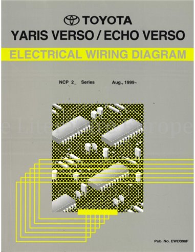 1999 TOYOTA YARIS VERSO | ECHO VERSO ELECTRICAL WIRING DIAGRAM ENGLISH