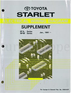 1991 TOYOTA STARLET ELECTRICAL WIRING DIAGRAM ENGLISH