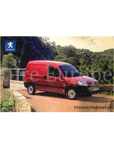 2007 PEUGEOT PARTNER INSTRUCTIEBOEKJE NEDERLANDS