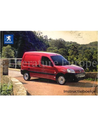 2007 PEUGEOT PARTNER INSTRUCTIEBOEKJE NIEDERLANDISCH