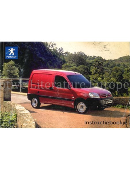 2007 PEUGEOT PARTNER INSTRUCTIEBOEKJE NIEDERLANDISCH