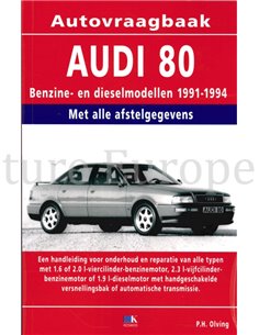 1991-1994 AUDI 80 BENZIN DIESEL REPARATURANLEITUNG NIEDERLÄNDISCH
