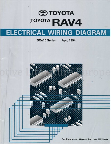 1994 TOYOTA RAV4  ELECTRICAL WIRING DIAGRAM ENGLISH
