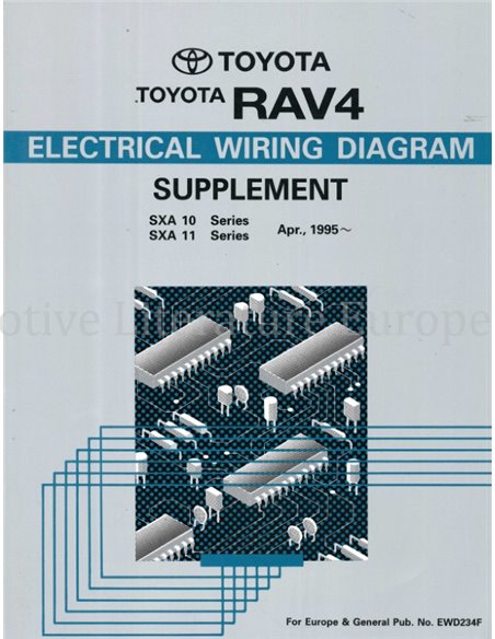 1995 TOYOTA RAV4 ELECTRISCH SCHEMA WERKPLAATSHANDBOEK ENGELS