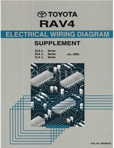 2003 TOYOTA RAV4  ELECTRICAL WIRING DIAGRAM ENGLISH