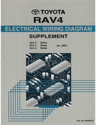 2003 TOYOTA RAV4  ELECTRICAL WIRING DIAGRAM ENGLISH