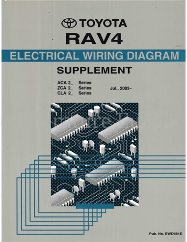 2003 TOYOTA RAV4 ELECTRISCH SCHEMA WERKPLAATSHANDBOEK ENGELS