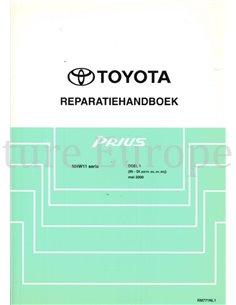 2000 TOYOTA PRIUS WERKPLAATSHANDBOEK NEDRLANDS  (4 BOEKEN)