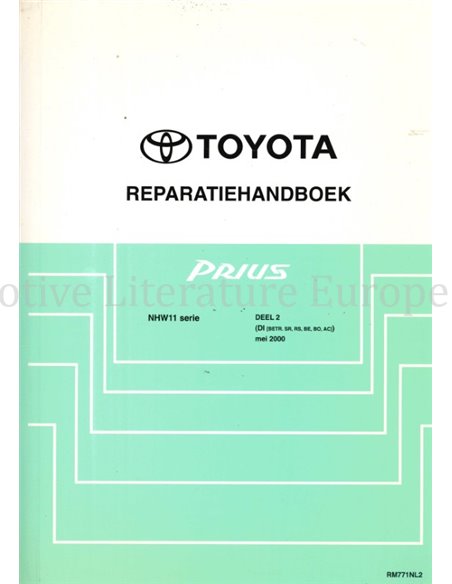 2000 TOYOTA PRIUS WORKSHOP MANUAL DUTCH  (4 BOOKS)