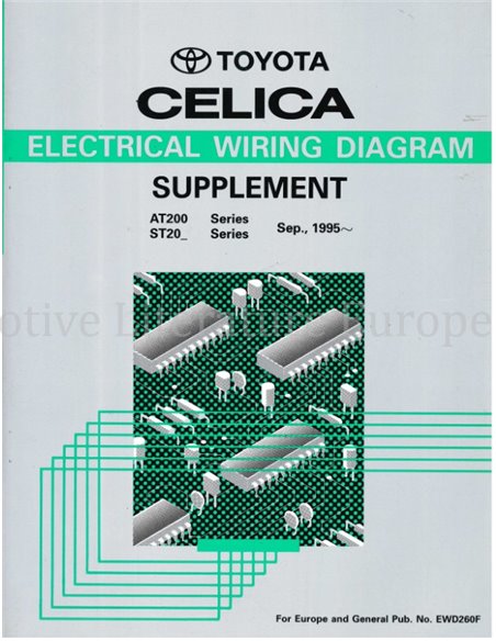 1995 TOYOTA CELICA ELECTRICAL WIRING DIAGRAM ENGLISH