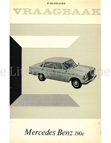 1963-1965 MERCEDES BENZ 190c BENZIN REPERATURANLEITUNG NIEDERLÄNDISCH