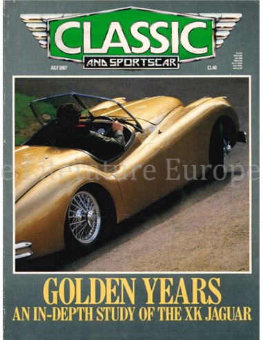 1987 CLASSIC AND SPORTSCAR MAGAZIN JULI ENGLISCH