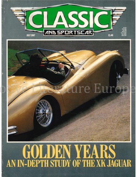 1987 CLASSIC AND SPORTSCAR MAGAZIN JULI ENGLISCH