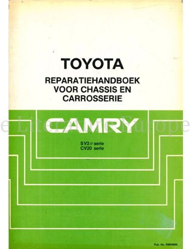 1988 TOYOTA CAMRY FAHRWERK & KAROSSERIE WERKSTATTHANDBUCH NIEDERLÄNDISCH