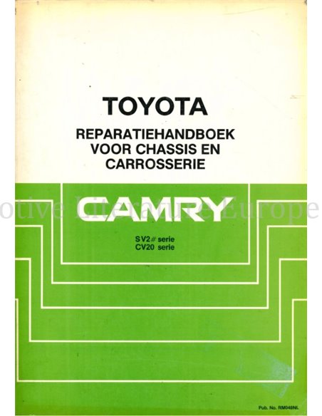 1988 TOYOTA CAMRY CHASSIS & BODY WORKSHOP MANUAL DUTCH