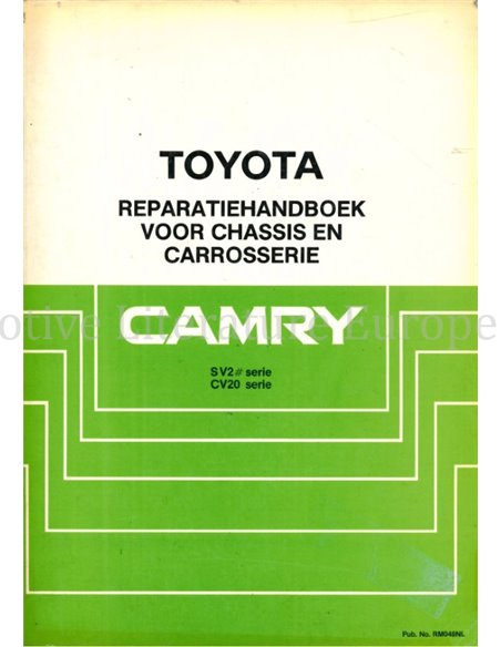1988 TOYOTA CAMRY CHASSIS & CARROSSERIE WERKPLAATSHANDBOEK NEDERLANDS