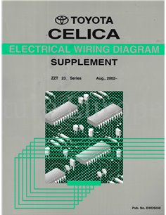 2002 TOYOTA CELICA ELECTRISCH SCHEMA WERKPLAATSHANDBOEK ENGELS 