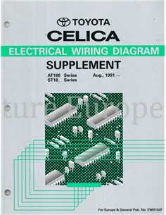 1991 TOYOTA CELICA ELECTRICAL WIRING DIAGRAM ENGLISH