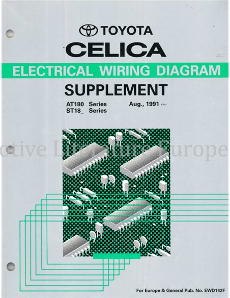 1991 TOYOTA CELICA ELECTRICAL WIRING DIAGRAM ENGLISH