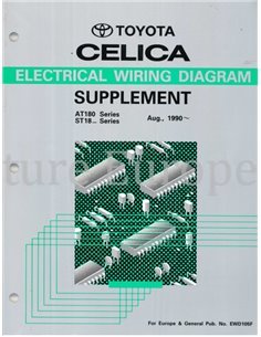 1990 TOYOTA CELICA ELECTRISCH SCHEMA WERKPLAATSHANDBOEK ENGELS 