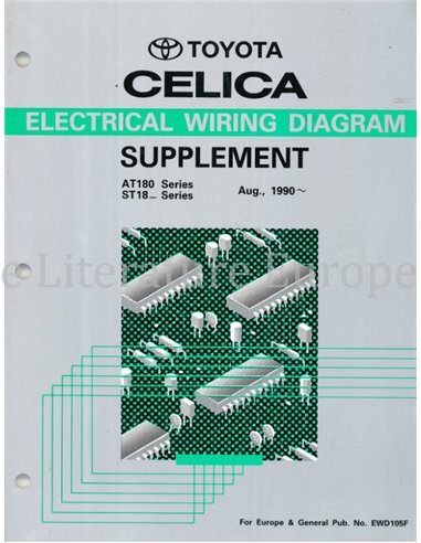 1990 TOYOTA CELICA ELECTRICAL WIRING DIAGRAM ENGLISH