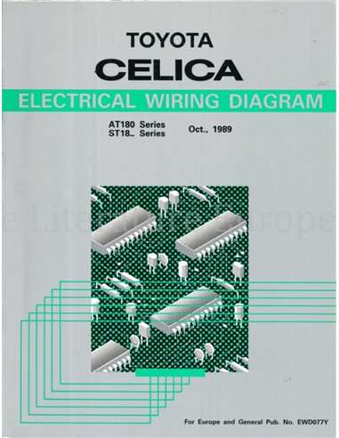 1989 TOYOTA CELICA ELECTRISCH SCHEMA WERKPLAATSHANDBOEK ENGELS 