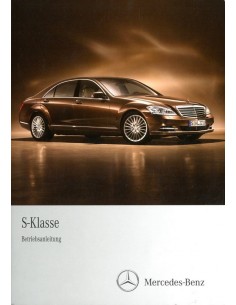 2011 MERCEDES BENZ S KLASSE INSTRUCTIEBOEKJE DUITS