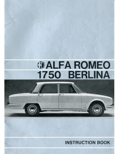1969 ALFA ROMEO 1750 BERLINA INSTRUCTIEBOEKJE ENGELS